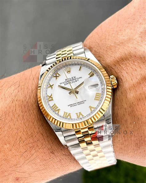 rolex datejust 26mm two tone men|Rolex Datejust 36 white gold.